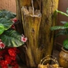 Olive Green Tree Carfted Cascade Water Fountain