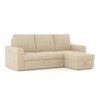 Kowloon Sectional Sofa Cum Bed with Storage in Sandshell Beige