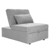 Evenie 1 Seater Pull Out Sofa cum Bed  in Grey Colour