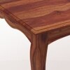 Kade Solid Wood 6 Seater Dining Table in Brown Finish