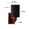 Devansh Solid Wood Electric Wall Light in Black Colour with Black Shade Count of 1 Light