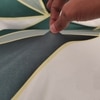 2 Seater Green Triangles Sofa Cover