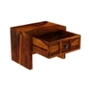 Tiana Solid Wood Bedside Table in Honey Finish