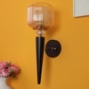 Eliante Mashal Wall Lights Mild Steel & Glass Material Brown & Clear Finish