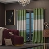 Stoa Paris Satin Curtain for Door, 70% Blackout Curtains, Set of 2, Versailles - Majestic Meadow with Back Lining