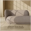 Eliteelegance Wood 2 Seater With Upholstery Non Storage Sofa In Grey Colour