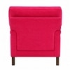 Dexter Boucle Fabric Lounge Chair in Red Colour