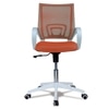 Naamikoa Mid Back Ergonomic Chair in Orange Colour
