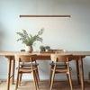 Brigitte 36 Brown Solid Wood Single Hanging Light