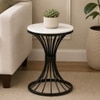 Swish Metal Side Table in Black Colour