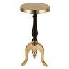 Markus Drink Metal Side Table in Gold & Black Colour
