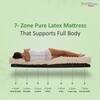 Nirvana Bamboo Fabric with Herb Fresh Technology 7 Zone 6 Inch King Latex Foam Mattress L x W 75 inch x72 inch