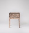 Harmful Solid Wood Bed Side Table In Natural Finish