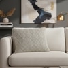 Tagus Grey Cotton Knitted Cushion Cover 16X16 Inches