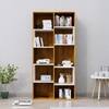 Hexa Engineered Wood Bookshelf Multipurpose Storage Rack in Giant Wood and Frosty White Colour