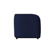 Zenol Boucle Fabric 2 Seater Sofa In Navy Blue