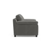 Esquel Luxe 3 Seater Fabric Sofa in Ash Grey Velvet Colour