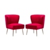 Crimson Accent Chair in Red Colour