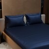 Stoa Paris 300TC UltrSatin Double Bedsheet Set Satin Double Mystique Blue