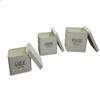 Galvanized Rectangular Metal Onion Potato Garlic Storage Container Set In Beige Colour