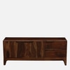 Sheesham Wood TV Unit In Provincial Teak Finish With Drawers