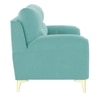 Osbert Velvet 2 Seater Sofa in Tourquise Color