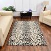 Multicolor Abstract Machine Made Polyester 6 X 9 Feet Carpet