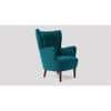 Ludwi Accent chair Velvet in T Blue Color