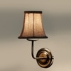 Devansh Steel Wall Mounted Lamp With Beige Jute Shade