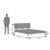 Saar Solid Wood King Size Bed Without Storage (Espresso Finish)