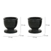 Opulent Marble Egg Vault set of 2