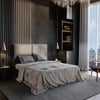 Stoa Paris Super King Size 100% Cotton Bedsheet with 2 Pillow Covers  Size Beige Taupe