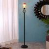 Daenerys Black Glass Shade Floor Lamp