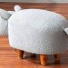 Whiskers Collection Bunny Rabbit Pouf Seating For Kids Room Pink & Blue Set Of 2