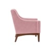 Claudia Boucle Fabric Arm Chair in Pink Colour