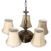 Devansh Gold Wall Mounted Lamp With Off-White Cotton Shade