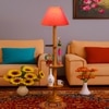 Devansh Shelf Wooden Floor Lamp