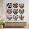 The Castle Decor Lord Shiva Wall Art Set of 9 Spiritual Decorative Prints