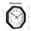 Geometry in Motion Wooden Wall Clock
