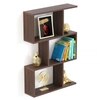BLUEWUD Maple Engineered Wood Wall Decor Floating Shelf Display Rack Decorative Hall D�cor for Living Room Home Furniture (Wenge)