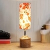 Daisy Wood Table lamp with Multicolor cotton Shade