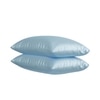 Stoa Paris Satin Pillow Covers,  Premium Plain Pillow Cover Set of 2, 68L x 45W cms - Dreamy Blue