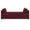Jedlo Velvet 2 Seater Ottoman Bench  with Storage in Maroon Color
