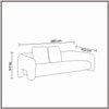 Urbanopulence  Wood 3 Seater With Upholstery Non Storage Sofa In White Colour
