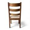 Newport Sheesham Wood   Set of 2 Dining Chairs in Jute Beige     TEAK FINISH