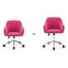 Ferriss Fabric Study Chair in Fuchsia Pink Colour