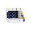 Pattern Dreams Bunk Bed with Storage in White Colour BKBB018