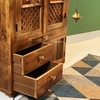 D'Dass Honey Finish Solid Sheesham Wooden Temple For Pooja