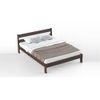 Roverb Engineered Wood Wenge Finish King Size Bed Without Storage
