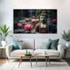 The Castle Decor Lord Buddha Meditation Wall Art Framed Painting 27x48 Inch (Style 1)